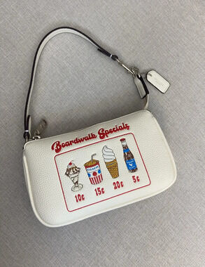 Coach white mahjong bag